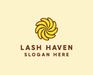 Yellow Banana Sun logo design