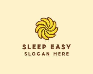 Yellow Banana Sun logo design