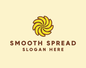 Yellow Banana Sun logo design