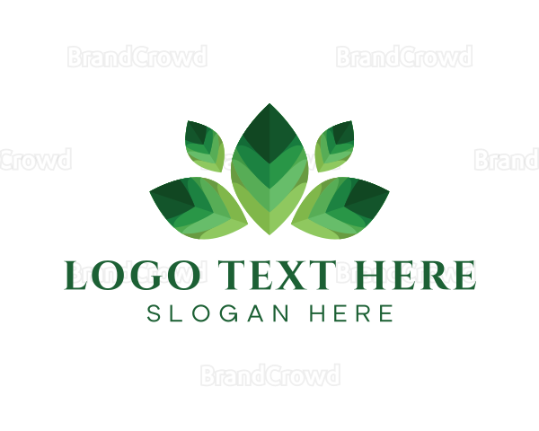Leaves Plant Botanical Logo