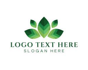 Environtment - Leaves Plant Botanical logo design