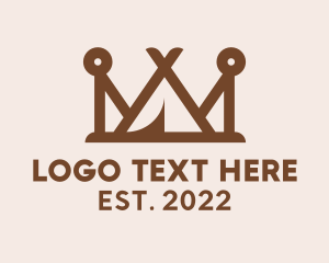 Kingdom - Royal Teepee Crown logo design