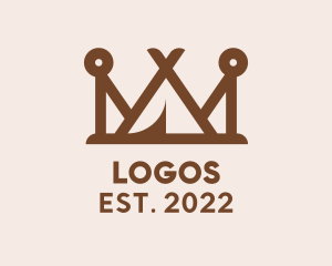 Kingdom - Royal Teepee Crown logo design