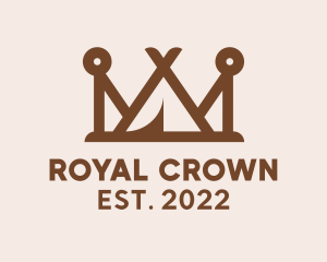 Royal Teepee Crown logo design