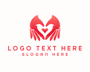 Organization - Heart Hands Love logo design