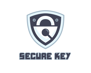 Password - Search Padlock Shield logo design