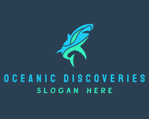 Marine Biologist - Marine Biology Shark logo design