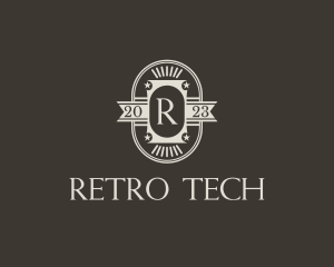 Old School Retro Banner logo design