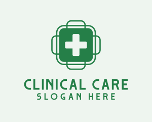 Green Health Cross  logo design