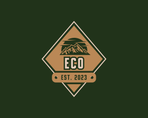 Mountain Climbing - Mountain Nature Scenery logo design