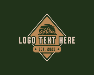 Hills - Mountain Nature Scenery logo design