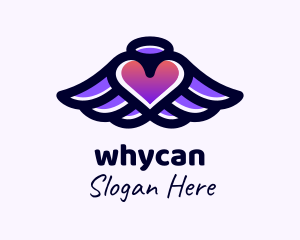 Dating Forum - Halo Heart Wings logo design