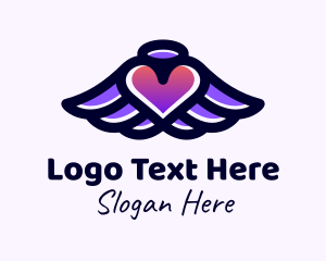 Halo Heart Wings Logo