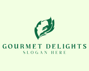 Leaf Gourmet Vegan logo design