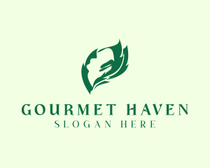 Leaf Gourmet Vegan logo design