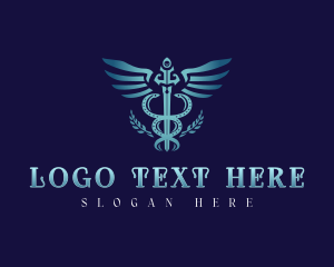 Wings - Medical Hostpital Caduceus logo design