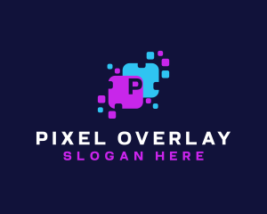 Modern Tech Pixel logo design