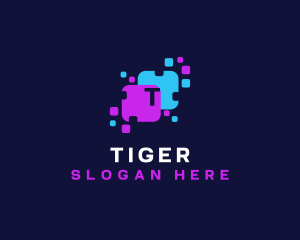 Pixel - Modern Tech Pixel logo design