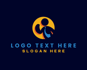Suitcase - Human Resource Employee logo design