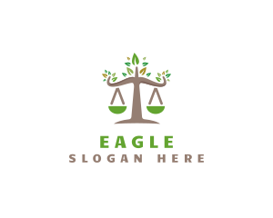 Law - Tree Nature Scale logo design