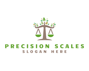 Scales - Tree Nature Scale logo design