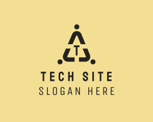 Site - People Warning Dots logo design
