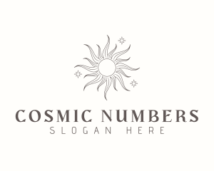 Numerology - Sun Star Astrology logo design