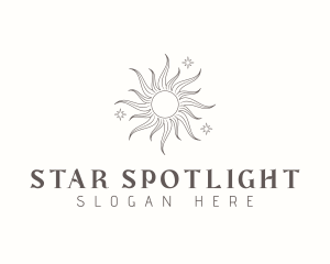 Sun Star Astrology logo design