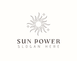 Sun Star Astrology logo design