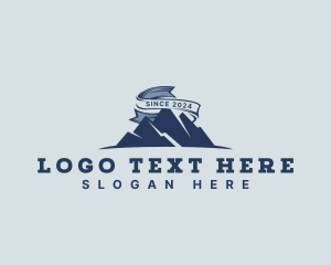 Traveler - Outdoor Mountain Summit logo design