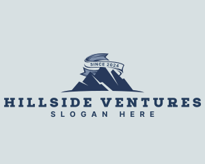 Hillside - Outdoor Mountain Summit logo design