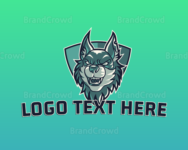 Gaming  Wolf Mascot Logo