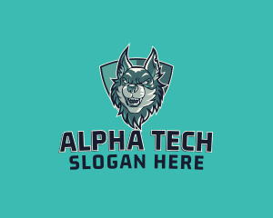 Alpha - Wild Alpha Wolf logo design