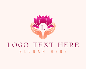 Floral - Lotus Hand Wellness logo design