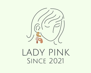 Beauty Lady Earring logo design