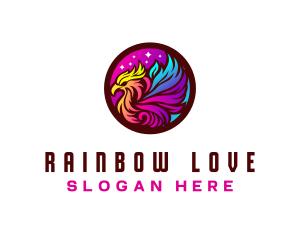 Lesbian - Mythical Pride Creature logo design