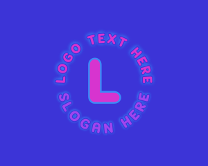 Club - Neon Lights Club Lounge logo design