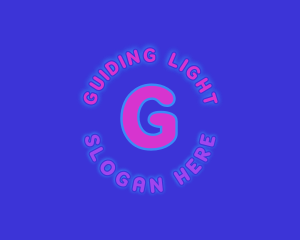 Neon Lights Club Lounge logo design