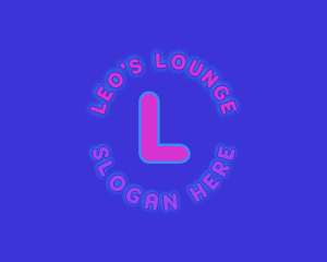 Neon Lights Club Lounge logo design