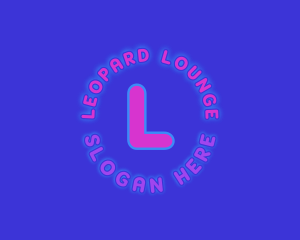 Neon Lights Club Lounge logo design