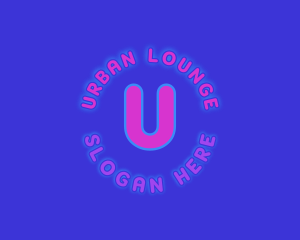 Lounge - Neon Lights Club Lounge logo design