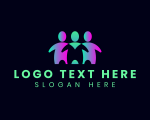 Team - People Support Organization logo design