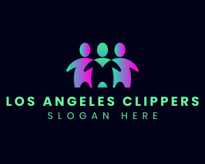 People - People Support Organization logo design