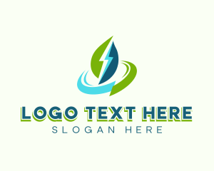 Electrical - Electric Leaf Bolt logo design