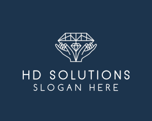 Diamond Gem Jewelry logo design