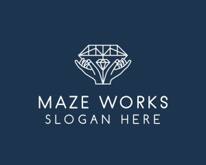 Diamond Gem Jewelry logo design