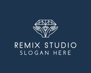 Diamond Gem Jewelry logo design