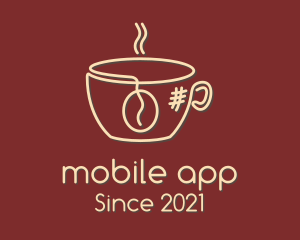 Mug - Coffee Cup Monoline logo design