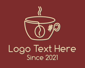 Linear - Coffee Cup Monoline logo design