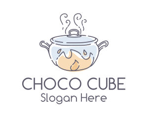Shabu Shabu - Monoline Hot Pot Cooking logo design